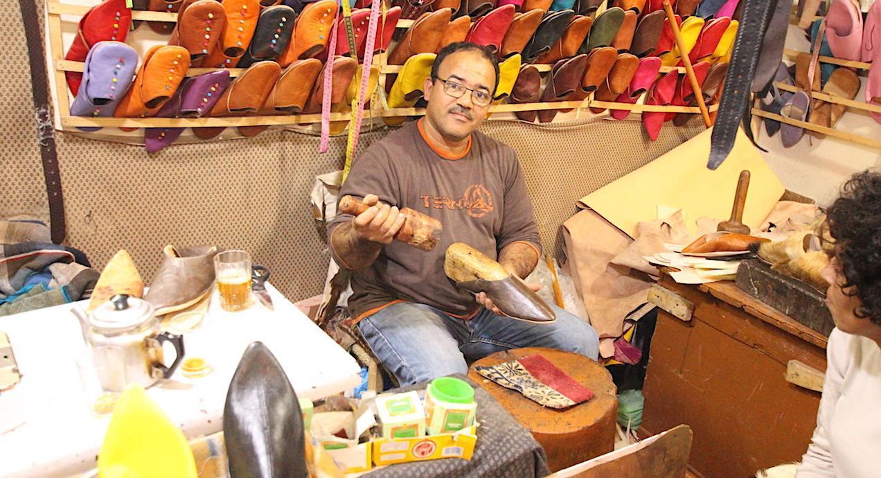 babouche making in marrakech