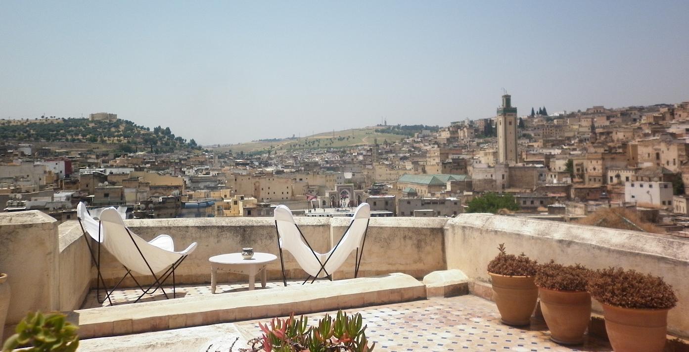 roof top and medina of fes