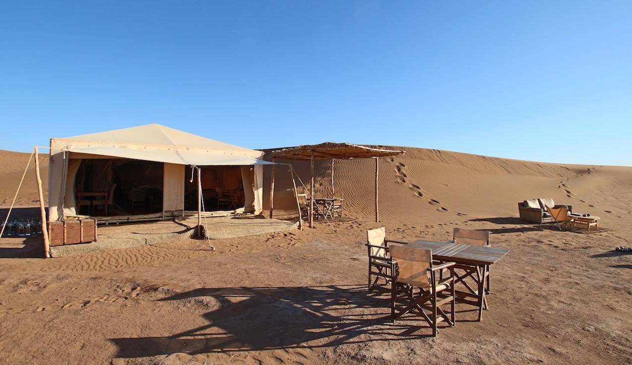 erg chigaga dunes and camp at Azalai