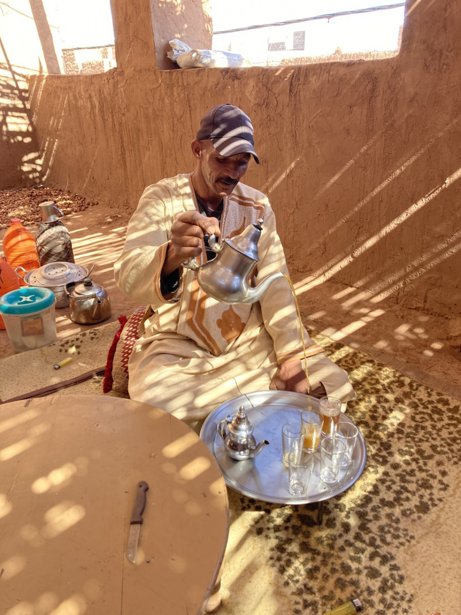 Bread baking with locals