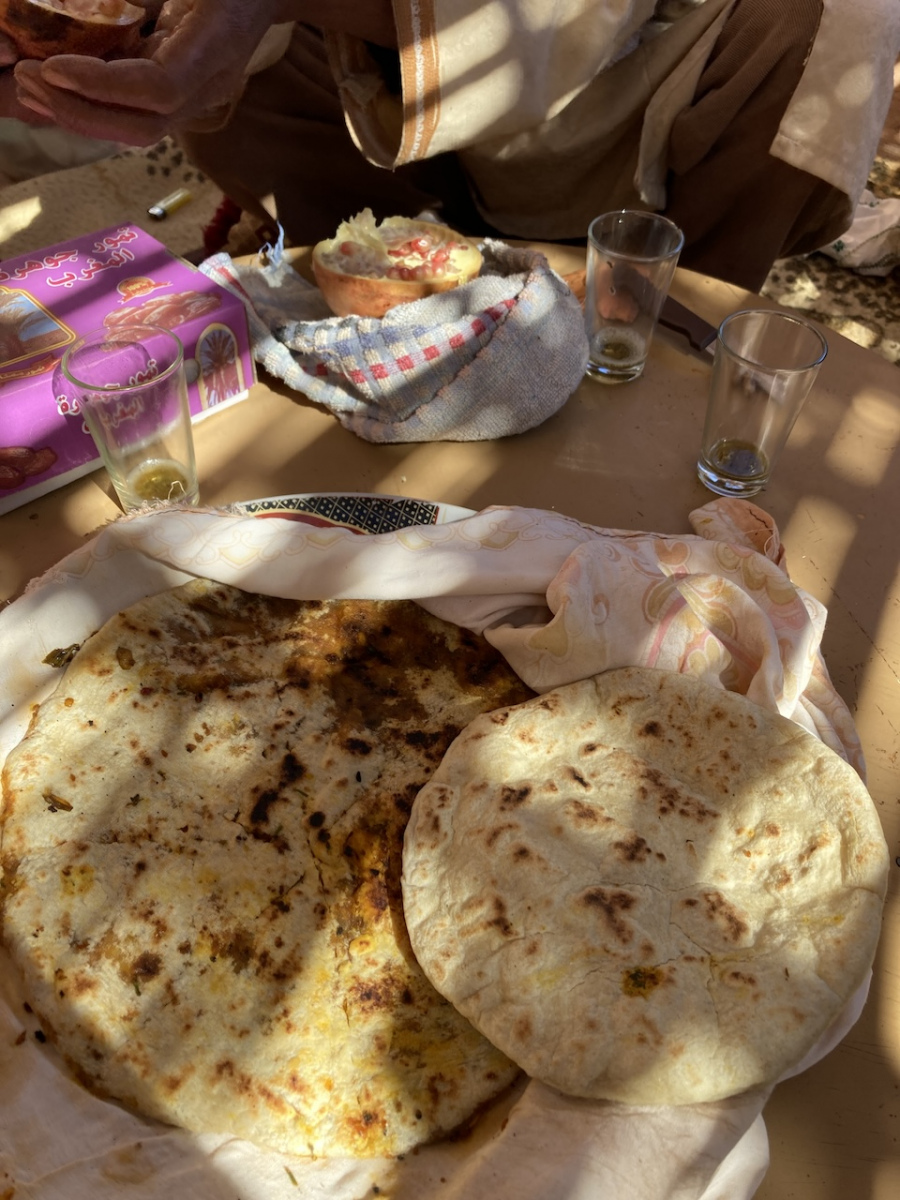 Bread baking with locals