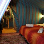 luxury tent with ensuite bathroom