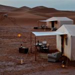 the dunes of erg chigaga with luxury tents