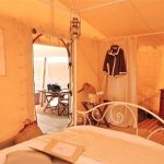 erg chigaga luxury tent with view from inside
