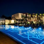 Swimming pool night