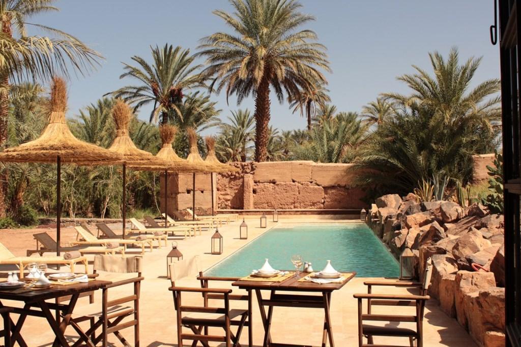 Jardin piscine Azalai Desert Lodge