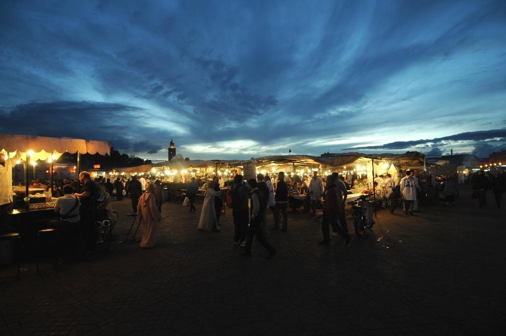 jemaa el fna square marrakech evening