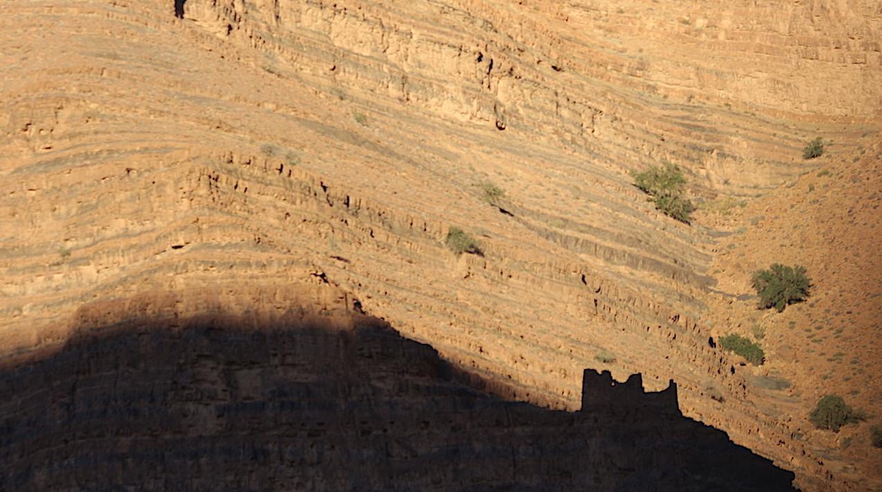 kasbah in the shade