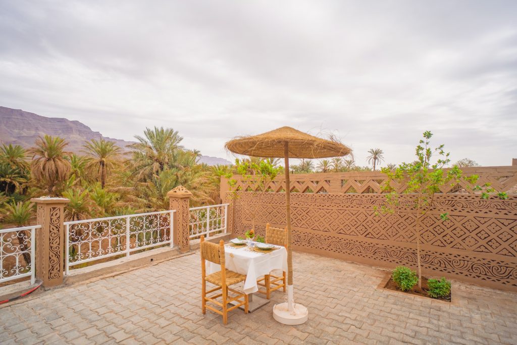 Terrace at Kasbah Hnini