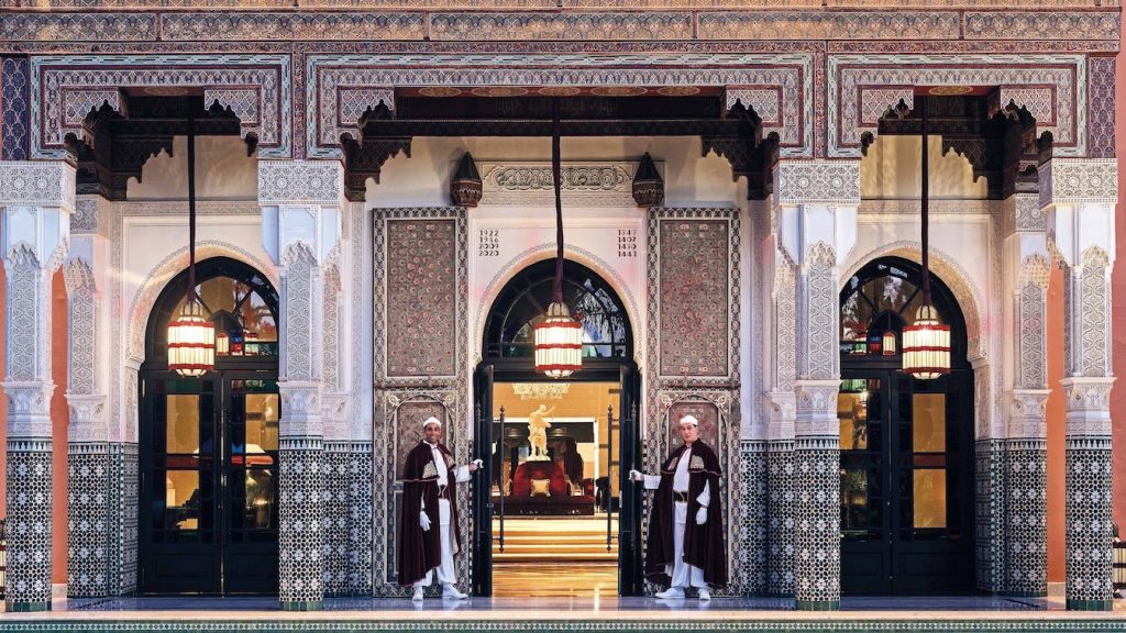 Morocco Travel Blog 77 main entrance la Mamounia