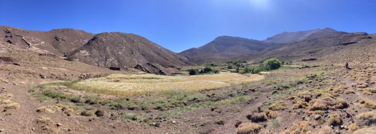 high atlas plateau Mgoun peak Morocco
