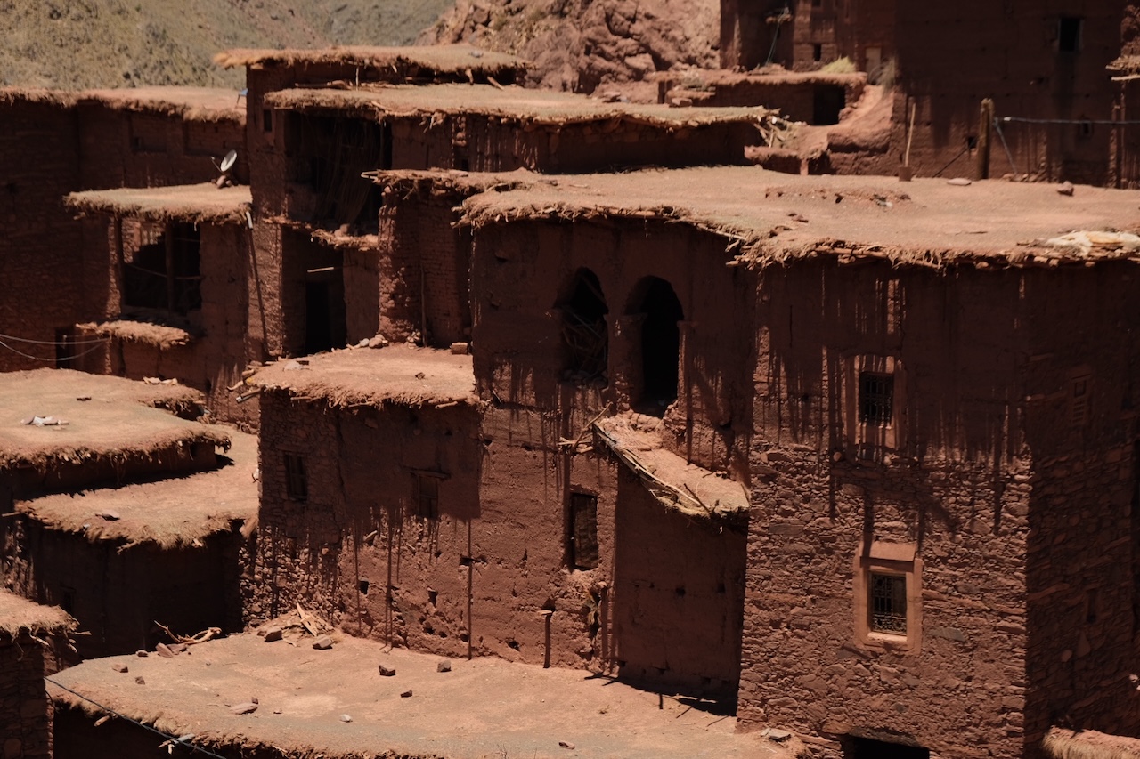 A summer trek over streams and waterfalls 2 Megdaz village in Tessaoute valley Morocco